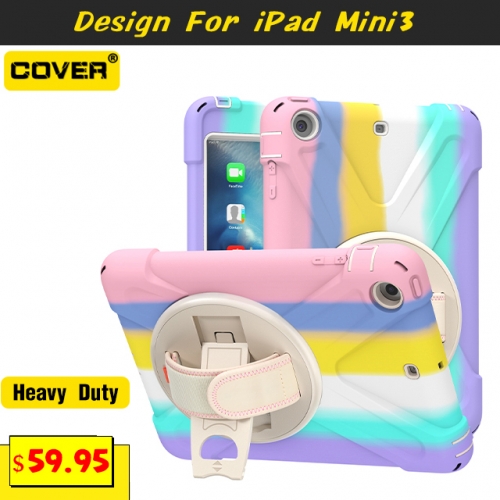 Smart Stand Anti-Drop Case For iPad Mini 1/2/3 7.9 With Pen Slot And Hand Strap