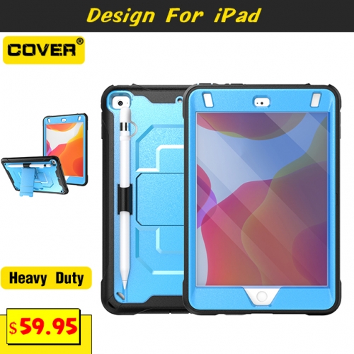 Smart Stand Heavy Duty Case For iPad Mini 4/5 7.9 With Pencil Holder