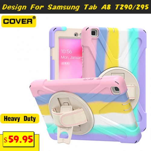 Smart Stand Heavy Duty Case For Galaxy Tab A 8.0 T290/295 With Pen Slot And Hand Strap