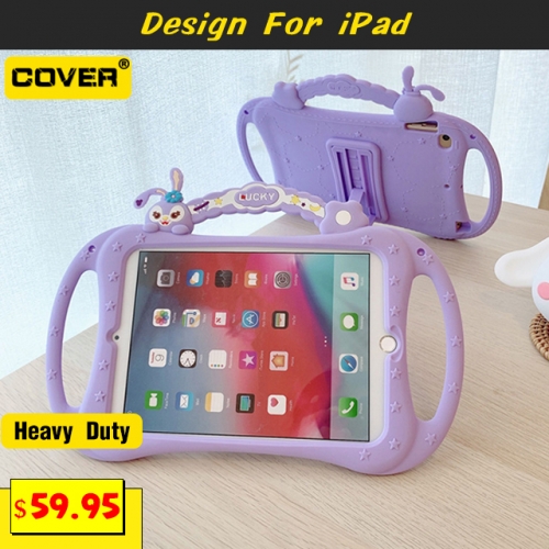 Smart Stand Heavy Duty Case For iPad 2/3/4/5/6/7/Mini1/2/3/4/5/Air1/2/3/4/Pro 11 2020 With Hand Grip