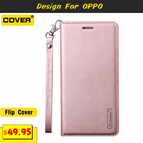 Leather Flip Cover For OPPO A15