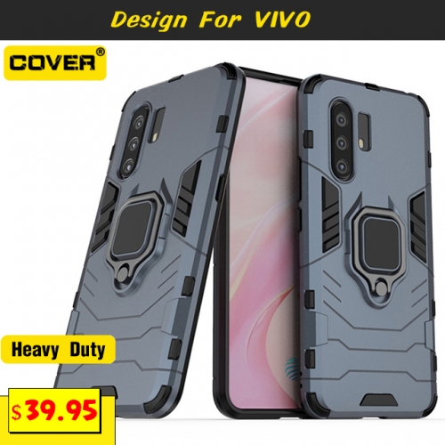 Smart Stand Heavy Duty Case For VIVO X60 Pro