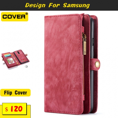 Leather Wallet Case For Samsung Galaxy S22/S21/S20/S10/S9/S8 Series