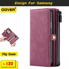 Leather Wallet Case For Samsung Galaxy S22 Series/S21 Series/S20 Series/Note20/Note20 Ultra/Note10/Note10Plus/A72/A52