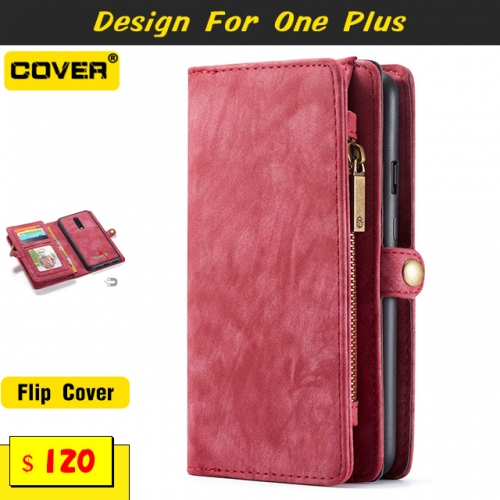 Leather Wallet Case For OnePlus 7/7 Pro