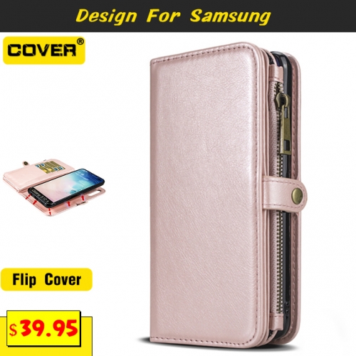 Leather Wallet Case For Galaxy S21/S21 Plus/S21 Ultra