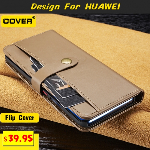 Leather Wallet Case For HUAWEI P30/P30 Pro