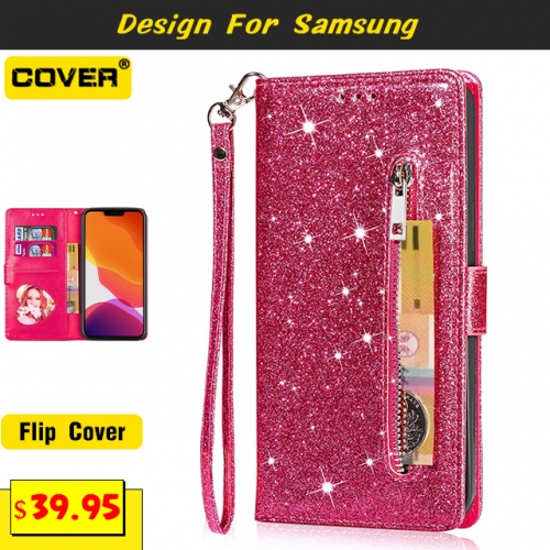 Leather Wallet Case For Galaxy S20/S20 Plus/S20 Ultra/S10/S10 Plus/S9/S8