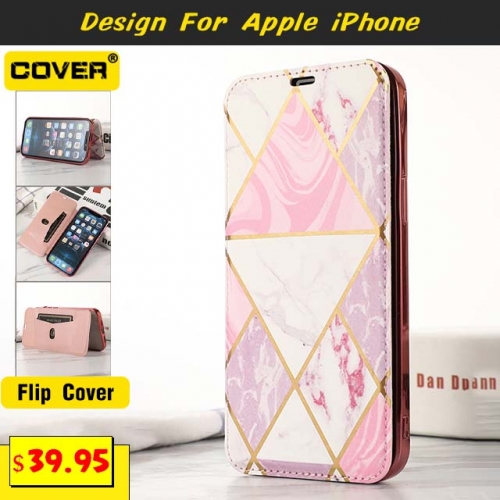 Leather Flip Cover For iPhone 12/12 Pro/12 Pro Max/12 Mini/11/11 Pro/11 Pro Max/X/XS/XR/XS Max/6/7 Series