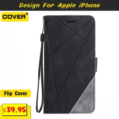 Leather Flip Cover For iPhone 13/13 Pro/13 Pro Max/13 Mini/12/12 Pro/12 Pro Max/12 Mini/11/11 Pro/11 Pro Max/X/XS/XR/XS Max/6/7/8/SE2 Series