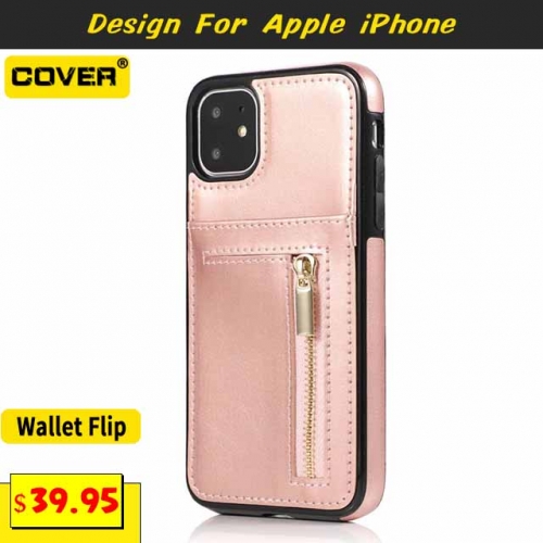 Leather Wallet Case For iPhone 11/11 Pro/11 Pro Max/X/XS/XR/XS Max/6/7/8 Series