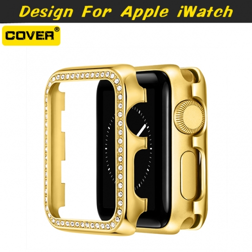 Protective Case+Tempered Glass 2 in 1 For Apple iWatch Series 1/2/3/4/5/6 38MM 40MM 42MM 44MM