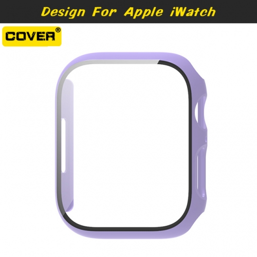 Protective Case+Tempered Glass 2 in 1 For Apple iWatch Series 1/2/3/4/5/6/7 38MM 40MM 41MM 42MM 44MM 45MM