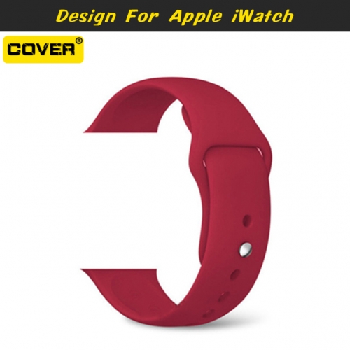 Silicone Watchbands For Apple iWatch Series 1/2/3/4/5/6/7 38MM 40MM 41MM 42MM 44MM 45MM