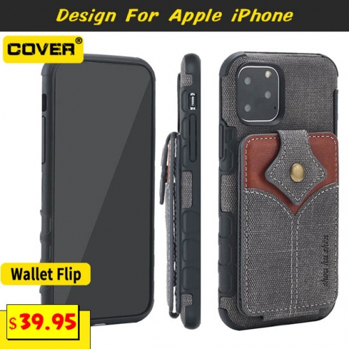 Leather Wallet Case For iPhone 6/7/8 Series/X/XS/XR/XS Max/11/11 Pro/11 Pro Max/12/12 Pro/12 Pro Max/12 Mini