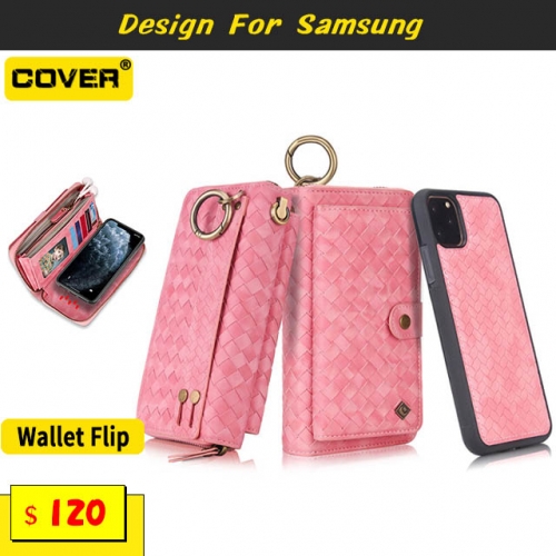 Leather Wallet Case For Samsung Galaxy S20/S20 Plus/S20 Ultra/Note20/Note20 Ultra/Note10/Note10 Plus/Note9/Note8/S10/S10Plus/S10E/S9/S9Plus/S8/S8Plus