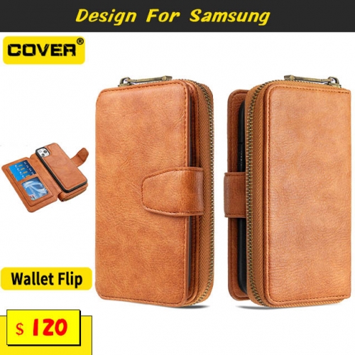 Leather Wallet Case For Samsung Galaxy S20/S20Plus/S20 Ultra/S10/S10Plus/S10E/S9/S9Plus/Note10/Note10 Pro/A71/A51/21/A21s