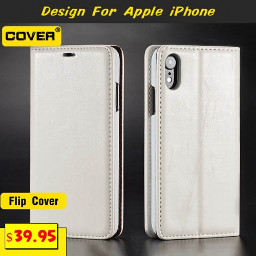 Leather Flip Cover For iPhone 11/11 Pro/11 Pro Max/X/XS/XR/XS Max/6/7/8 Series