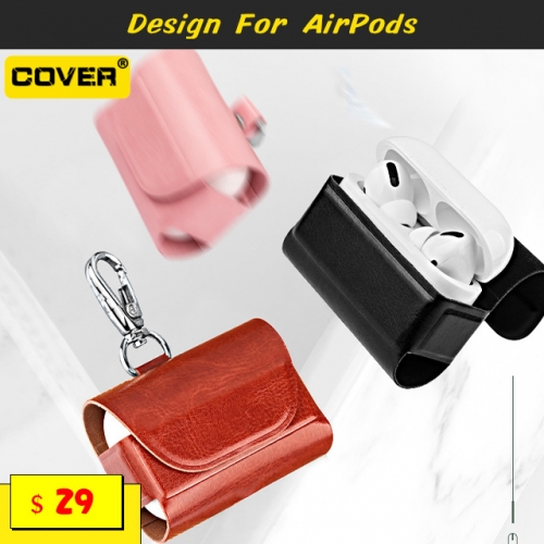 Leather Case For AirPods 1/2/3/Pro（Get Coupons：Air20）