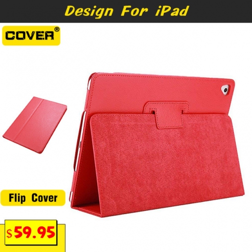 Leather Flip Cover For iPad 2/3/4/7/8/Mini1/2/3/4/5/Air1/2/3/4/Pro9.7/10.5/Pro 11 2018/2020/2021