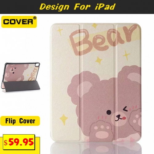 Instagram Fashion Flip Cover For iPad 5/6/7/8/Mini4/5/Air3/4/Pro 11 2018/2020/2021/Pro 12.9 2020 With Pen Slot