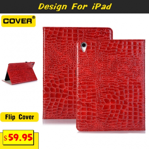 Leather Flip Cover For iPad 2/3/4/5/6/7/8/Mini1/2/3/4/5/Air1/2/3/4/Pro9.7/10.5/Pro 11 /Pro 12.9