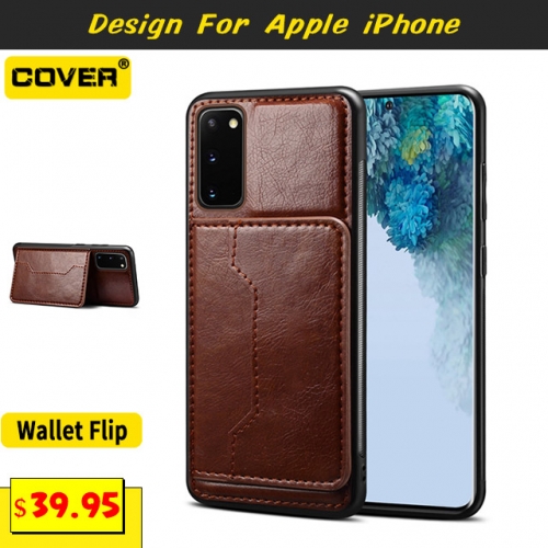 Leather Wallet Case For iPhone 12/12 Pro/12 Pro Max/12 Mini/11/11 Pro/11 Pro Max/X/XS/XR/XS Max/6/7/8 Series