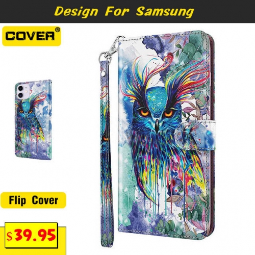 Leather Wallet Case For Samsung Galaxy S21 FE