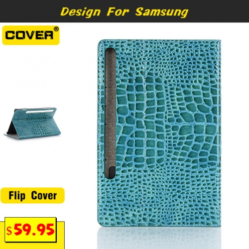 Leather Wallet Flip Cover For Samsung Galaxy Tab