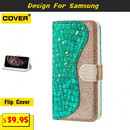 Leather Wallet Case For Samsung Galaxy S22/S21/S20/S10/S9 Series/Note10/Note10Plus/Note20/Note20Ultra/A72/A52/A32/A22/A71/A51/A21S