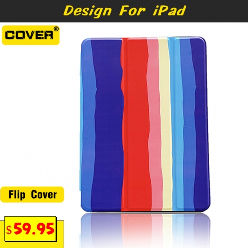 Leather Flip Cover For iPad 5/6/7/8/9/Mini1/2/3/4/5/Air1/2/3/4/Pro 9.7/10.5/Pro 11/12.9 2018/2020