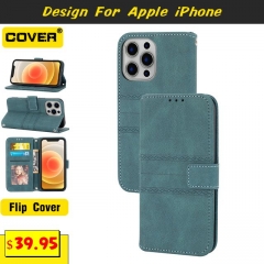 Leather Wallet Case For iPhone 13/13 Pro/13 Pro Max/13 Mini/12/12 Pro/12 Pro Max/12 Mini/11/11 Pro/11 Pro Max/X/XS/XR/XS Max/SE2/6/7/8 Series