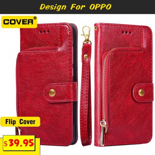 Leather Wallet Case For OPPO Find X3 Pro/Reno6/Reno6 Pro/Reno6 Pro Plus/A54S