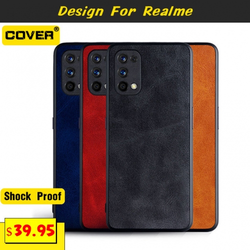 Leather Wallet Case For OPPO  Realme7/C11
