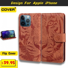 Leather Wallet Case For iPhone 13/13 Pro/13 Pro Max/13 Mini/12/12 Pro/12 Pro Max/12 Mini/11/11 Pro/11 Pro Max
