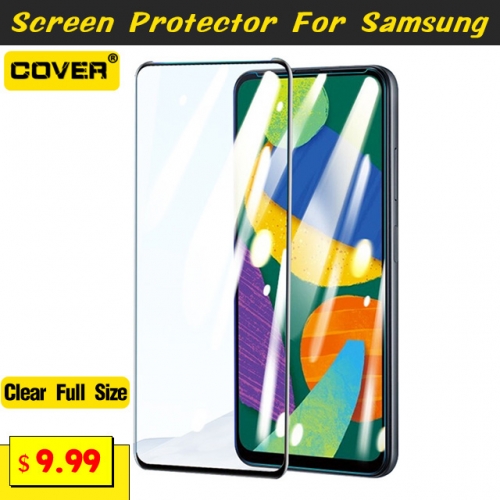 Clear Full Size Tempered Glass Screen Protector For Samsung Galaxy S22/S22Plus/S21/S21Plus/S21FE/S20FE
