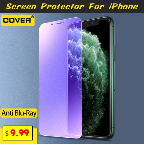 Anti Blu-Ray Tempered Glass Screen Protector For iPhone