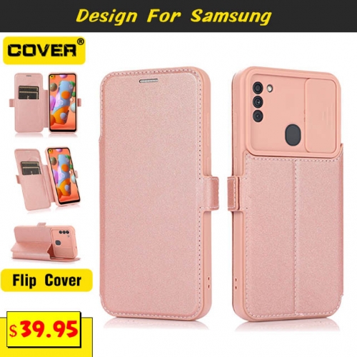 Leather Wallet Case For Samsung Galaxy S21/S21 Plus/S21 Ultra/S20/S20 Plus/S20 Ultra
