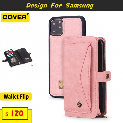Leather Wallet Case For Samsung Galaxy Note20/Note20 Pro/Note10/Note9/Note8