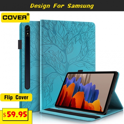 Flip Cover For Galaxy Tab S8 2022/A8 10.5/S7/A7 Lite/A7/S6 Lite/A 10.1/A2 10.5