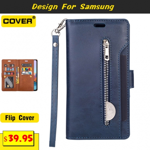 Leather Wallet Case For Samsung Galaxy S21/S21 Plus/S21 Ultra/S21FE/S20/S20 Plus/S20 Ultra/S20FE/S10Plus