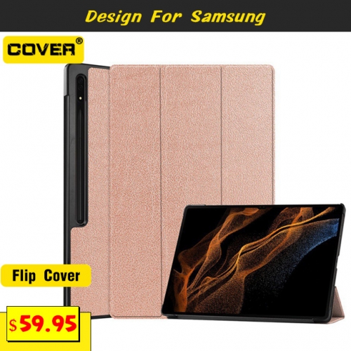 Flip Cover For Samsung Galaxy Tab S8 Ultra