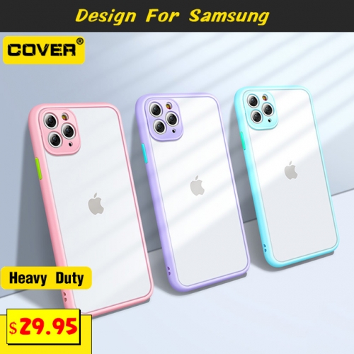 Shockproof Heavy Duty Case For Samsung Galaxy S30/S30Plus/S30Ultra/S22/S21/S20 Series/Note20/Note20Ultra/Note9/Note8/S10/S9/S8 Series