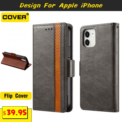 Leather Wallet Case For iPhone 14/14 Pro/14 Max/14 Pro Max/13/12/11/X/XS/XR/XS Max/SE2/7/8/6