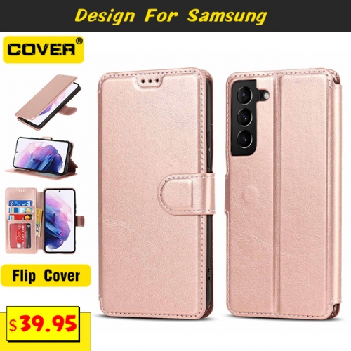 Leather Flip Cover For Samsung Galaxy A53/A13/A72/A52/A32/A22/A71/A51/A21S