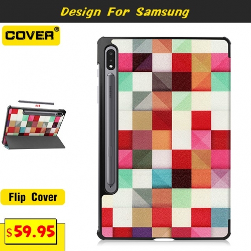 Shockproof Lightweight Slim Flip Cover For Galaxy Tab S6 10.5 T860/866 Galaxy Tab S7 11 T870/T875 With Pen Slot