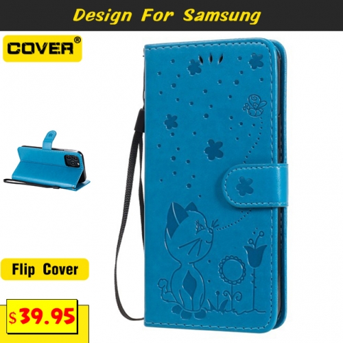 Leather Wallet Case For Samsung Galaxy S20/S20Plus/S20Ultra/S10/S10Plus/S10E