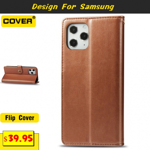 Leather Wallet Case For Samsung Galaxy Note20/Note20 Plus/Note10/Note10 Plus/Note9/Note8