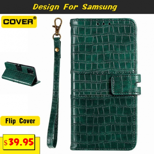 Leather Wallet Case For Samsung Galaxy S20/S20 Plus/S20 Ultra/S10/S10 Plus/S10E/S9/S9 Plus