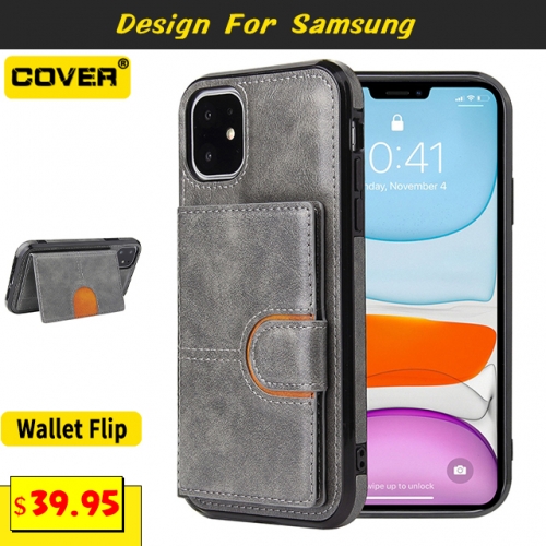 Leather Wallet Case For Samsung Galaxy Note10/Note20/Note 20Ultra